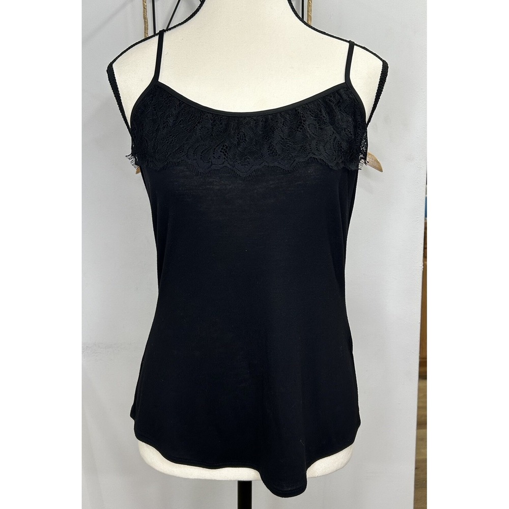 KAREN‎ MILLER BLACK EVENING Top Size 4 Made In Hong Kong